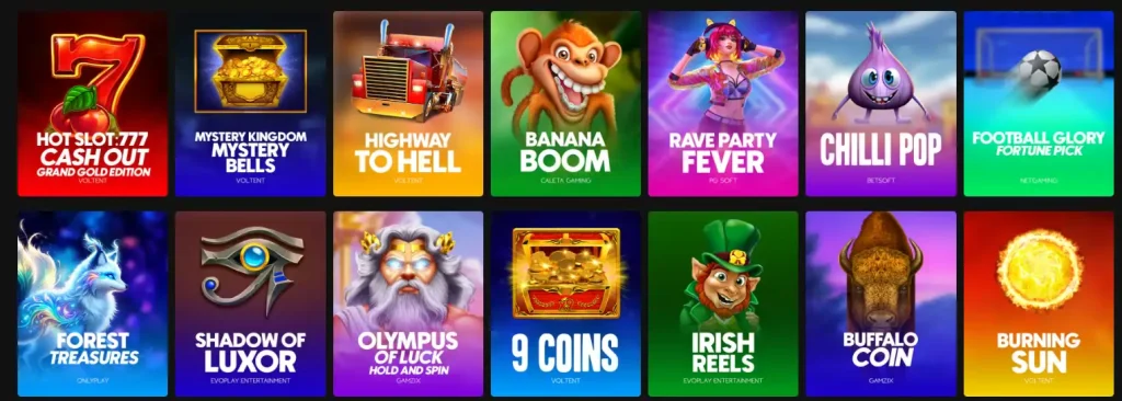 RedNeck Spins Casino Slot Spiele Auswahl mit verschiedenen Automat Titeln und Anbietern